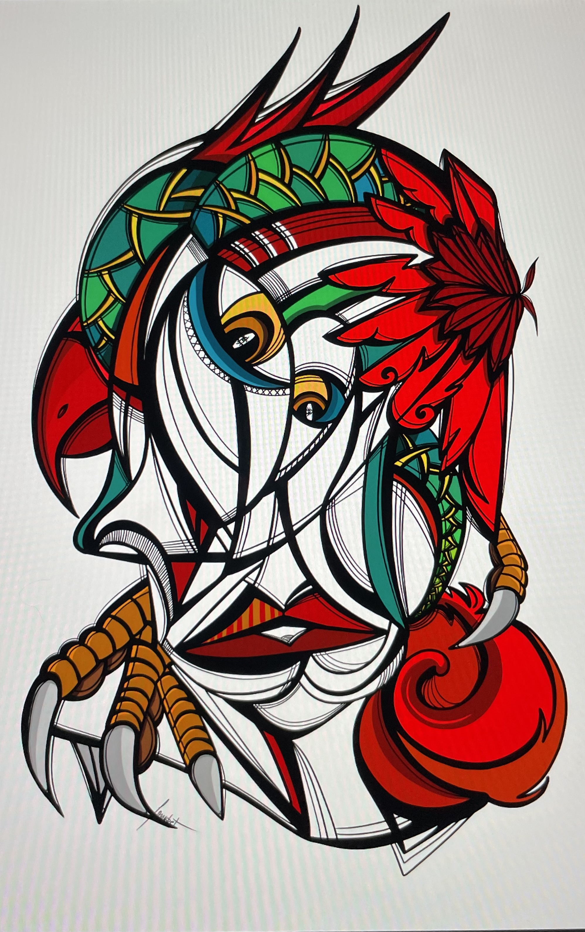 Hh, Acrylic on canvas