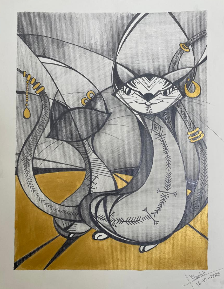 The Perfect Heist, Mixed media on paper