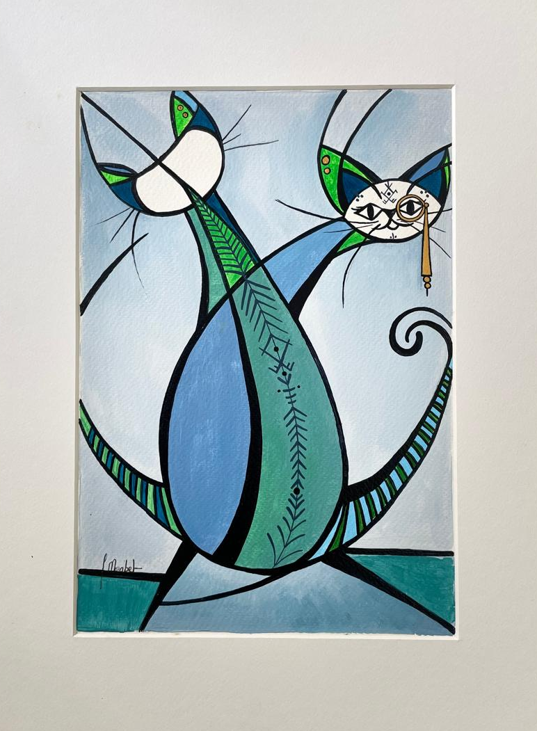 Who’s Calling?, Acrylic on paper (300g)