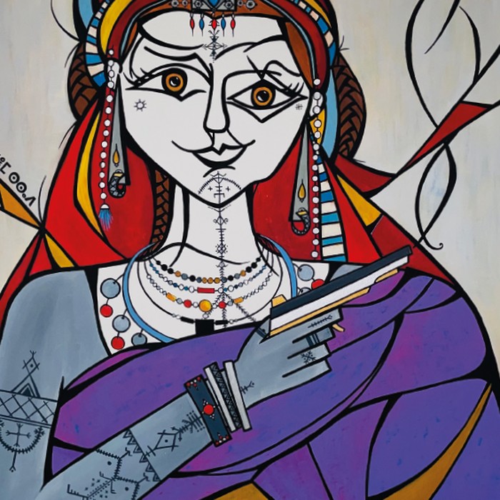 Mrs Bond, Acrylic on canvas
