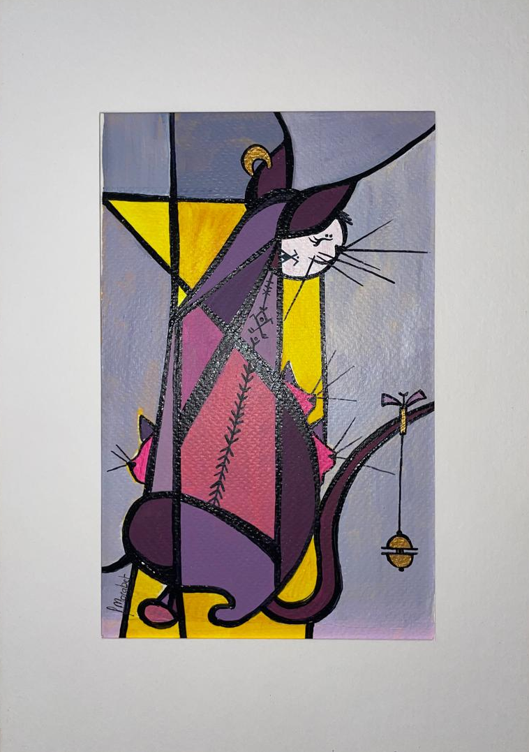Maternal Vigil, Acrylic on paper (300g)